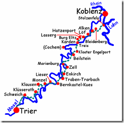 Ein Jakobsweg von Koblenz-Stolzenfels nach Trier, Schfer, Welter - moselcamino-strecke 